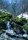 Small waterfalls in Canyon, Zeleni vir, Croatia