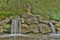 Small Waterfalls Over Rocks Royalty Free Stock Photo
