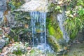 A small waterwall with clear water Royalty Free Stock Photo