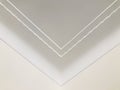 Small wave pattern crown molding in luxury home ceiling. Ornamental at the corner . Royalty Free Stock Photo