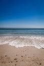 Gentle waves wash ashore on Amelia Island Royalty Free Stock Photo