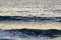 small waves at greek island kalymnos at sunset Royalty Free Stock Photo