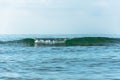 Small waves of the sea in green. Royalty Free Stock Photo