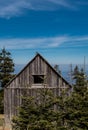 Small Weathered Cabin High on Mountain Top Royalty Free Stock Photo