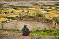 The small wheat crops in the village of Shimshal 3100m small crop