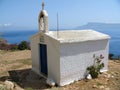 Small white church on Crete Royalty Free Stock Photo