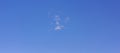 A small white cloud in the blue sky Royalty Free Stock Photo