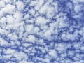 Small white clouds Scattered throughout the blue sky, White cloud in the blue sky, . Beautiful nature background Royalty Free Stock Photo