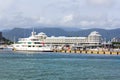Small White Cruise in Australia Harbor, Melbourn