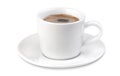 Small white cup of coffee Royalty Free Stock Photo
