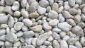 Small white gray rock texture on the beach textures surface Royalty Free Stock Photo