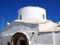 Small White Greek Church, Skyros, Royalty Free Stock Photo