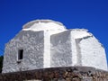Small White Greek Church, Skyros, Royalty Free Stock Photo