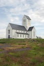 Small white Icelandic church Royalty Free Stock Photo