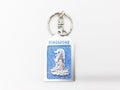 Small White Keychain In White Isolation Background 04