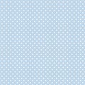 Small White Polka dots on Pastel Blue, Seamless Background