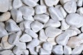 Small white rounded stones, background