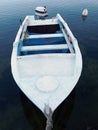 Small White Runabout Boat Royalty Free Stock Photo