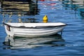 Small White Skiff Royalty Free Stock Photo