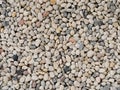 Small white stone gravel background texture. rocky, stony pebbles texture Royalty Free Stock Photo