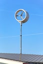 Small wind turbine on roof