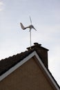 Small Wind Turbine on top of a roof