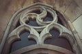 small window on the facade of the cathedral of Olga and Elizabeth Royalty Free Stock Photo