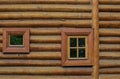 a small windows in hut