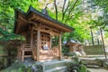 A small wood shrine in the Dazaifu Tenmangu