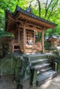 A small wood shrine in the Dazaifu Tenmangu