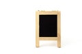 Small wooden black board on white background Royalty Free Stock Photo