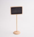 Small wooden blackboard isolated Royalty Free Stock Photo