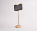 Small wooden blackboard isolated Royalty Free Stock Photo