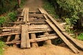 Small wooden bridge Royalty Free Stock Photo