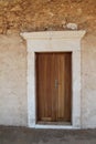 Small Wooden Door, Arkadi monastery, Crete Royalty Free Stock Photo