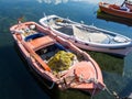 Small Wooden Fishing Boats, Greece Royalty Free Stock Photo