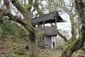 A small wooden house in the park of Snowdonia Royalty Free Stock Photo