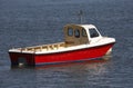 Small wooden motor boat Royalty Free Stock Photo