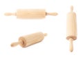 Small wooden rolling pin isolated Royalty Free Stock Photo