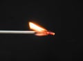 Flame of a small match