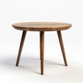 Small Wooden Table With Two Legs