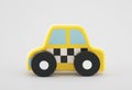 Small wooden taxi car Royalty Free Stock Photo