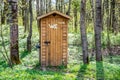 Wooden toilet WC