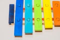 Small wooden toy xylophone Royalty Free Stock Photo