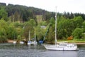 Yacht harbour on Scottish canal