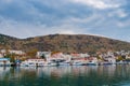 Small yachts in the port of Balaklava