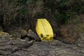 Small yellow boat Royalty Free Stock Photo
