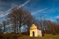 Small yellow chapel Royalty Free Stock Photo