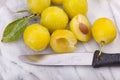 Small yellow plums Royalty Free Stock Photo