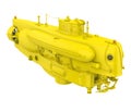 Small Yellow Submarine Isolated Royalty Free Stock Photo